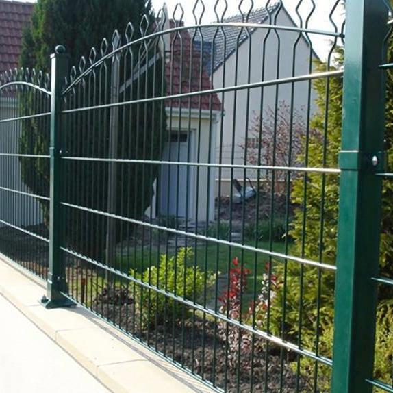 Green PVC Coated Welded Wire Mesh Fencing Panels