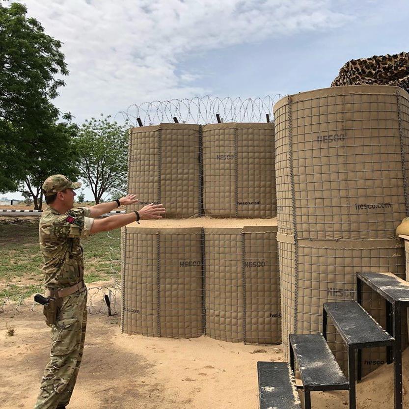 Hesco Barrier Shooting Range Wall